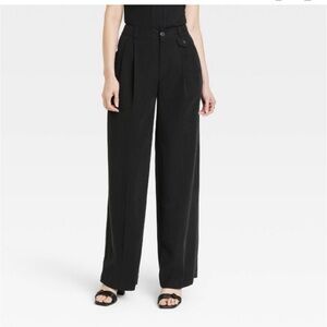 A New Day Black Wide Leg Trousers